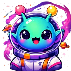 Vibrant geometric fox avatar with angular facets in orange, teal, and purple tones for profile picture